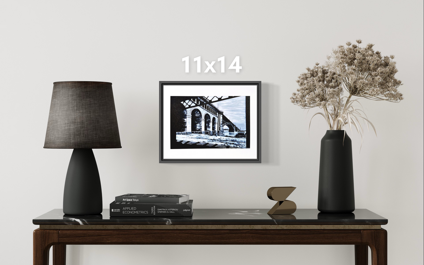 Eads Bridge circa 1940s - Fine Art Print