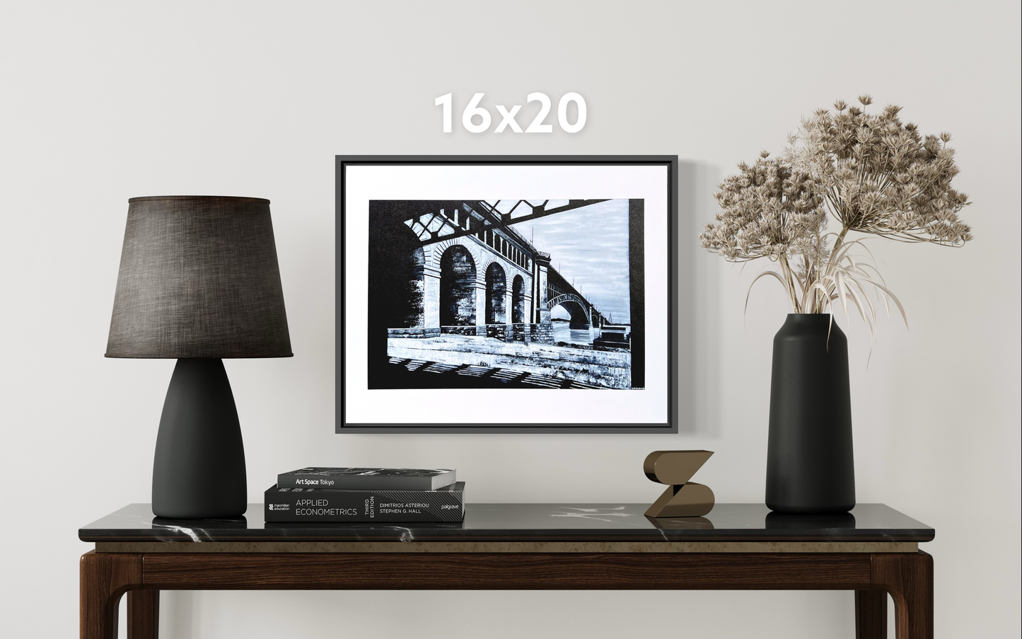 Eads Bridge circa 1940s - Fine Art Print