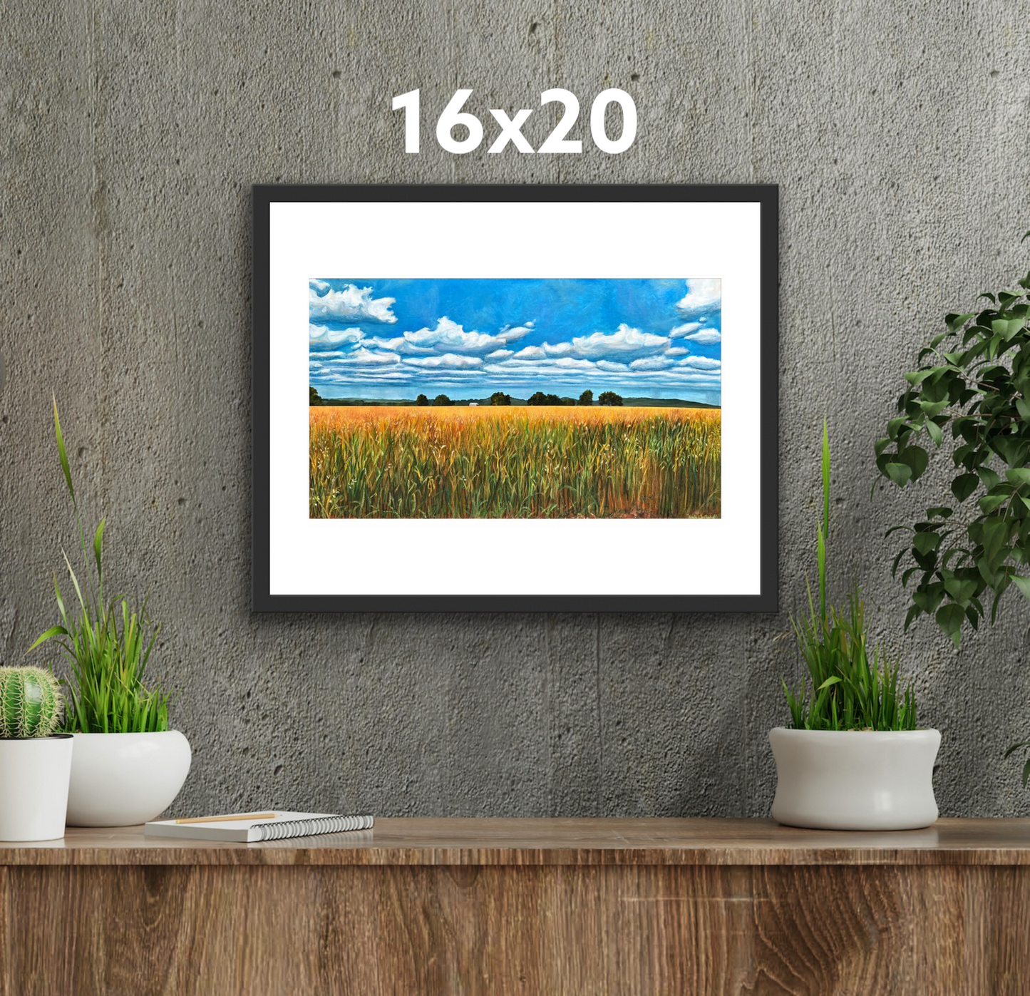 View of Hermann from Katy Trail - Fine Art Print